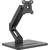 HUION ST500 Single Monitor Arm for 17-32 Inch Screens | Holds up to 22 lbs, Gas Spring Full Motion, Adjustable Monitor Mount, VESA 75x75 &amp; 100x100mm