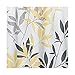 Shower Curtain Bestselling InterDesign Leaves, Gray and Yellow, 72-Inch by 72-Inch