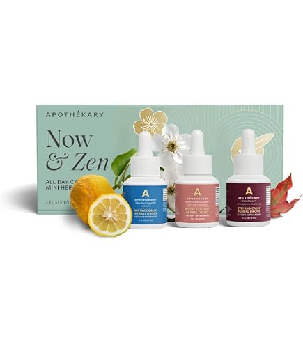 Amazon.com: Apothékary Now & Zen Set Herbal Liquid Drops