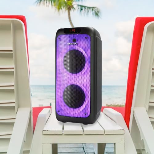 Select Sound Daewoo Bocina Bluetooth Partybox Portatil con Subwoofer, Bocina Portatil Bluethooth Recargable Tipo Bocinas para Fiesta Karaoke Interior Exterior