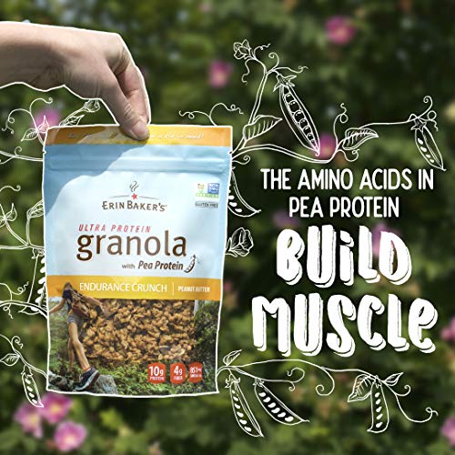 Erin Baker's Ultra Protein Granola, Endurance Crunch, Peanut Butter