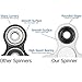 Fidget hand spinner toy Premium Bearing High Speed Perfect For ADD, ADHD, Anxiety, and Autism Adult Children(White)
