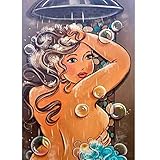 Franterd Women Daily Life - DIY 5D Diamond Painting by Number Kits - Paint with Diamonds Cross Stitch - Embroidery Crystal Rhinestone Pasted Drilled Arts Craft for Home