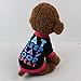 Dog Clothes, Pet Puppy Letter Apparel Cotton T-Shirt for Small Dog Boy (Black, M)