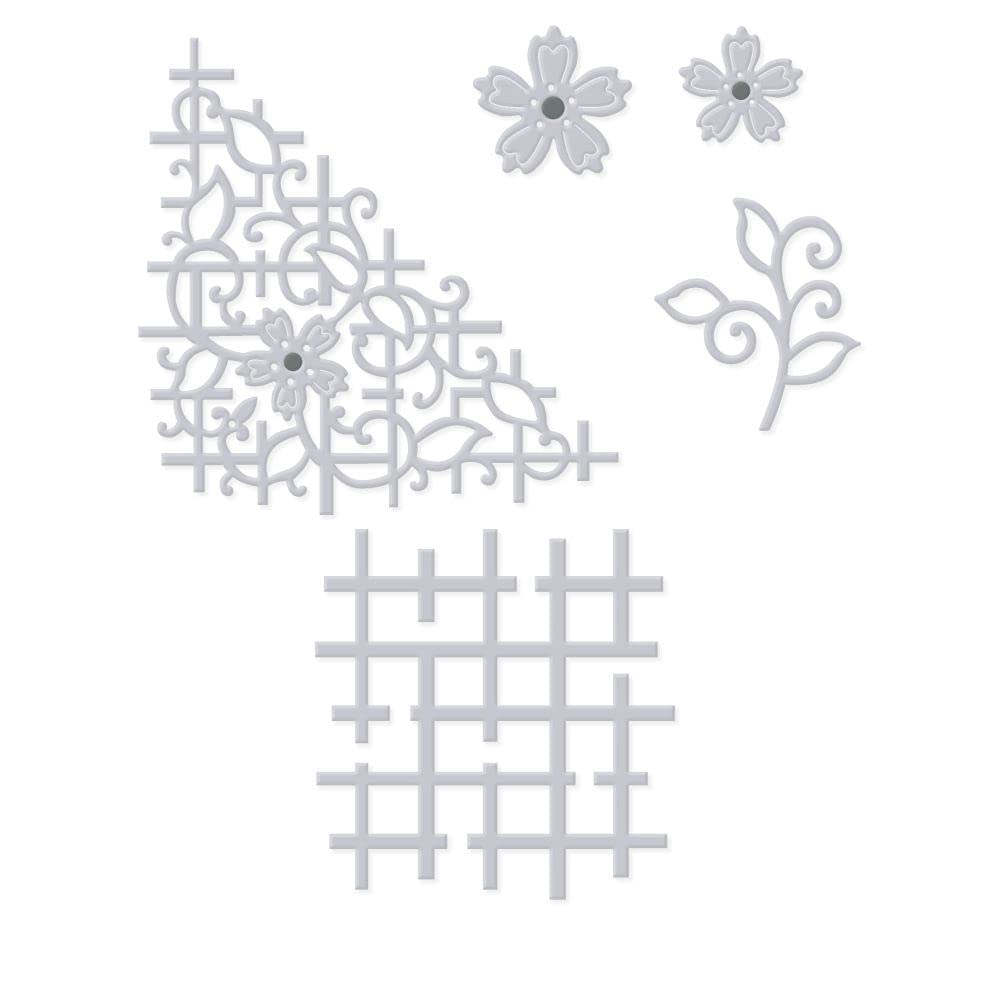 Sweet Dixie Metal Cutting Dies Floral Lattice Corner and More