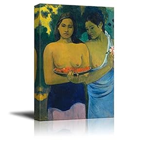 Two Tahitian Women (Deux Tahitiennes) by Paul Gauguin...