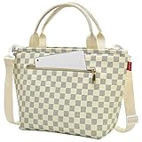 Wosweet Lunch Bags for Women, Lunch Tote Cooler Bags with Removeable Shoulder Strap Waterproof Insulated Lunch Container for Women Men Adults College Work Picnic Hiking Beach Fishing
