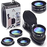 Cell Phone Camera Lens 5 in 1 Kit with Travel Bag and Firmly Soft Clip
