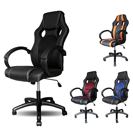 Vingo® PU – Silla con muy alta calidad acolchado silla de oficina giratoria ergonómico