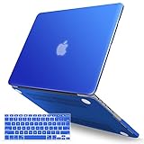 iBenzer Basic Soft-Touch Series Plastic Hard Case & Keyboard Cover for Apple Old Macbook Pro 13-inch 13" with Retina Display A1425/1502 (Royal Blue)