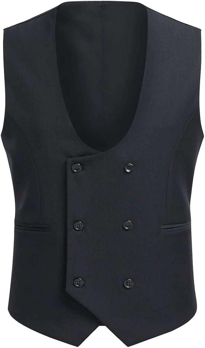 Ceen スーツベスト メンズ ジレベスト ビジネス ダブルボタン フォーマル ベスト 通販 Amazon