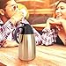 Coffee Carafe Thermal Insulated |Large 12 Cup 68 Ounce 2 Liter Capacity | Stainless Steel with Double Wall Vacuum Insulation | Keep Drinks Hot or Cold | Brush and Cloth Included by Brijo
