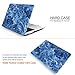 iDOO Soft Touch Hard Plastic Matte Case for MacBook Air 13 inch Model A1369 and A1466 - Blue Marble