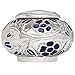 Mini Keepsake Urn • Miniature Funeral Cremation Urn fits Small Amount of Ashes • Silver Vines Model • 2 inches Tall