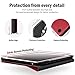 Antbox Case for iPad Air 2/iPad 6th/5th Generation(9.7'')/Pro 9.7''/Air 1 Vegan Leather Case with Pencil Holder Auto Sleep/Wake Function Smart Cover for iPad 9.7'' (Red)