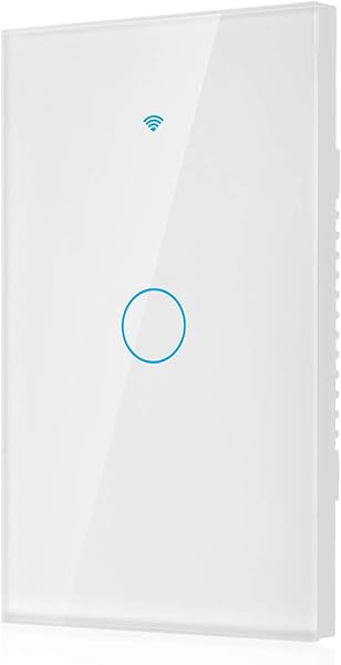 Wifi Switch Panel Smart Switch Caja inferior incombustible App Remote para Alexa y Google Home Voice Control para vida inteligentewhite U S regulations