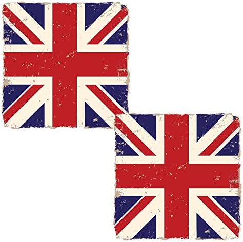 Distressed British Flag Car Decal - Union Jack Decoration - Car Window Sticker - Premium Quality Vinyl - Durable &amp; Weatherproof - By Retro Kid (2)