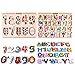 iPlay, iLearn Kids Wooden Peg Puzzles Play Set, Alphabet, ABC, Numbers 123, Knob Jigsaw Board, Magnetic Letters, Counting Learning Toy Gift for 3 4 5 Year Olds, Infants Toddlers Baby Girl Boy (Yellow)