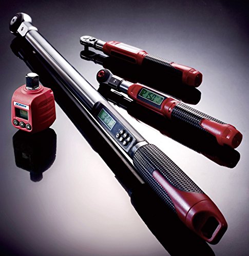 ACDelco Tools 1/2" (Inch) Angle Digital Torque Wrench, Measures 12.5 - 250.7 ft-lbs. Range of Torque, 26-1/4" Length, LCD Display, Audible Notification Buzzer, Vibration & LED Light Flashing,ARM303-4A