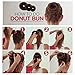 Hair Bun Maker for Girls Women Kids, 3 Pcs Donut Bun Maker, 2 Pcs Foam French Twist Hairstyle Clip Doughnuts, 20 Hair Bobby Pins, Blonde
