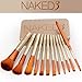 Makeup Brushes Set - Professional Bamboo Handle Kabuki Makeup Brush Foundation Blending Blush Powder Brush Cosmetics Brushes Set with Box
