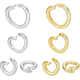 PH PandaHall 8pcs 925 Sterling Silver Jump Rings 6/8/10mm Locking Jump Rings Gold Silver O Rings Jewelry Findings for Necklace Bracelet Jewelry Making Christmas Gift Decoration