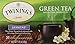 Twinings Green Tea with Jasmine Individually Wrapped Bags, 20 Count (Pack of 1), Fragrant Floral Scent, Caffeinated, Enjoy Hot or Iced, 20 Teabags