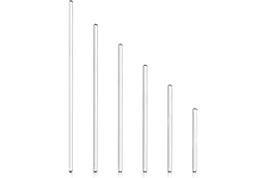 BURRY LIFE SCIENCE 6PCS Glass Stirring Rod Stir Stick with Both Ends Round - 15.8" 13.8" 12" 10" 8" 6" Long - 1 Piece for Every Style -6pcs/pk (6)