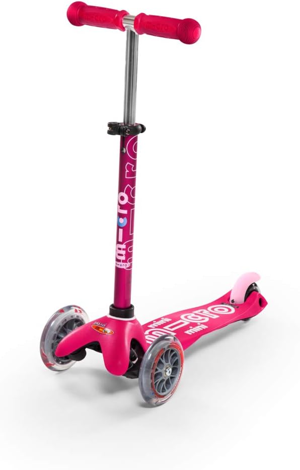 Micro® Mini 3en1 Deluxe Plus. El Original. Patinete evolutivo 3 Ruedas, 1 - 5 años, Manillar Regulable 48-68cm, Asiento + Reposapiés + Bastón de Empuje (Rosa): Amazon.es: Deportes y aire libre