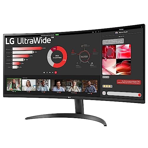 Lg Electronics Curved Ultrawide Monitor 34Wr50Qk, 34 Inch, 1440P, 100Hz, 5Ms Response Time, Va Panel, Smart Energy Saving, Displayport, Hdmi - View 11