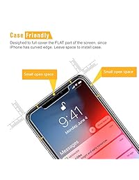 SPARIN - Protector de pantalla para iPhone XS   iPhone X, cristal templado (5,8 pulgadas)