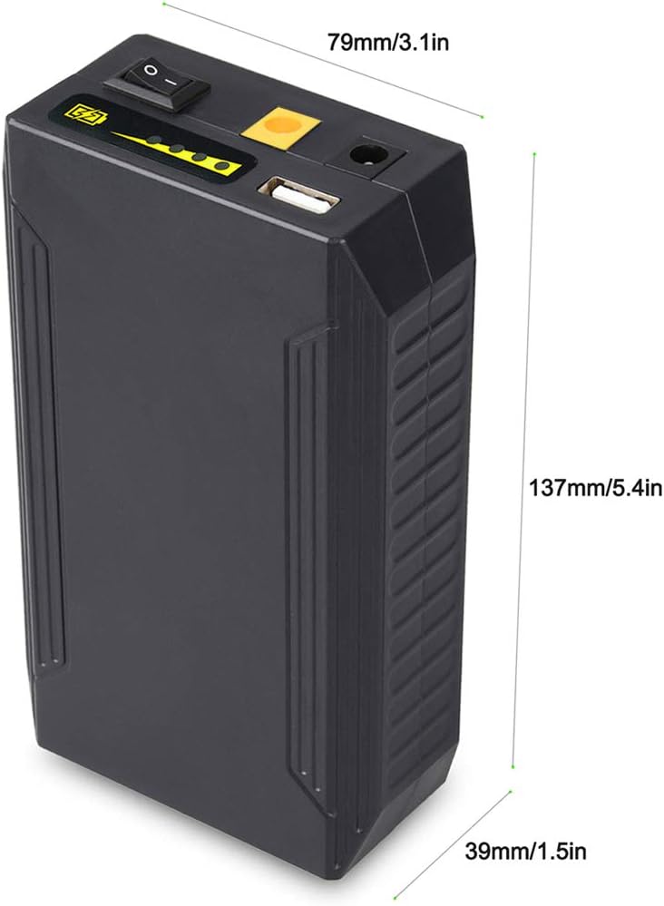 TalentCell Rechargeable 12V/11000mAh 9V/14500mAh 5V/26400mAh DC Output Lithium ion Battery Pack for LED Strip and CCTV Camera, Portable Li-ion Power Bank with AC/DC Charger, Black: Camera & Photo