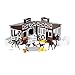 CP Toys 23 Pc. Deluxe Horse Stable Play Set with 4 Horses, 4 Ponies and Accessories