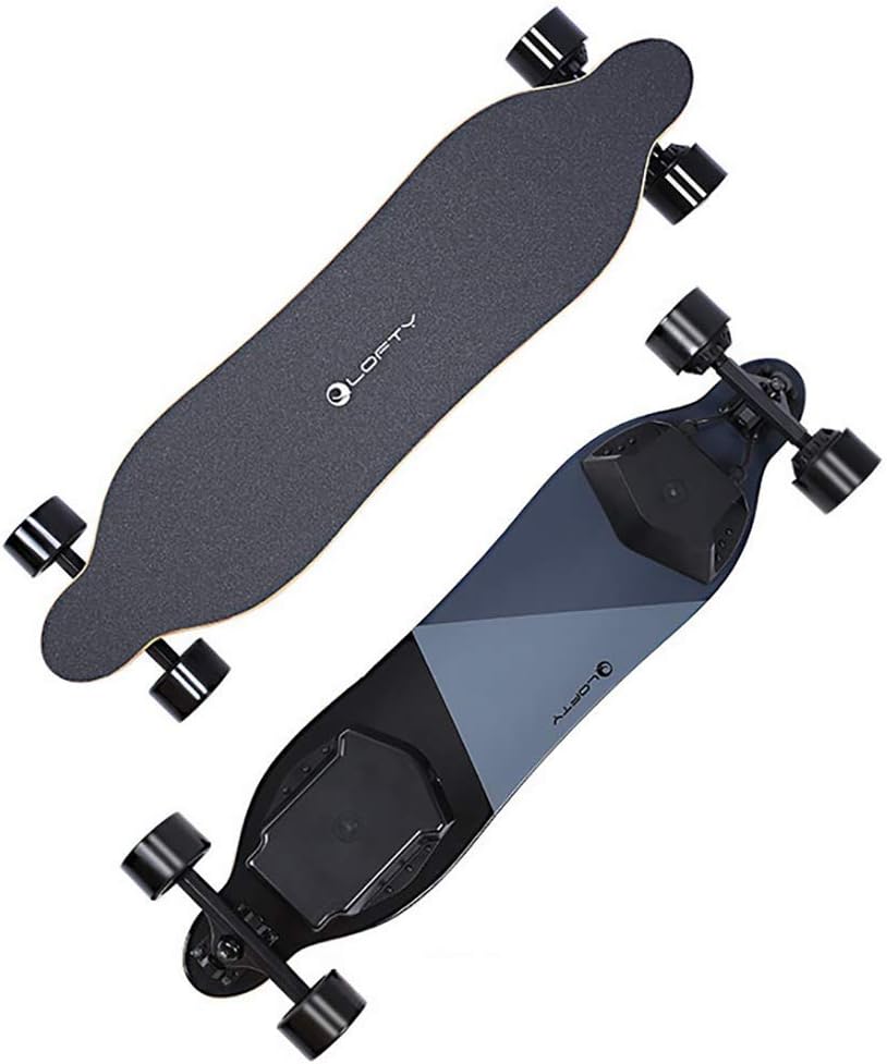 FATSW High Speed Electric Skateboard with Wireless Remote Control, 25 MPH Top Speed, 12.5 Miles Range Waterproof Youth Adults Gift Electric Longboard for Street, All-Terrain