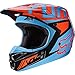 Fox Racing V1 Falcon Adult Off-Road Motorcycle Helmet - Black/Orange/Large