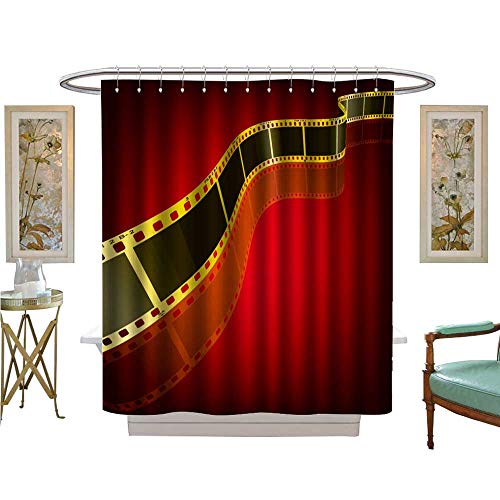 Luvoluxhome Shower Curtains Sets Bathroom Vector Film Strip D G