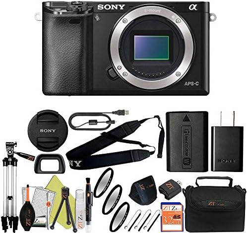 Sony Alpha a6000 Mirrorless Digitial Camera 24.3MP SLR Camera with 3.0-Inch LCD (Black) (Body Only, Basic Kit)