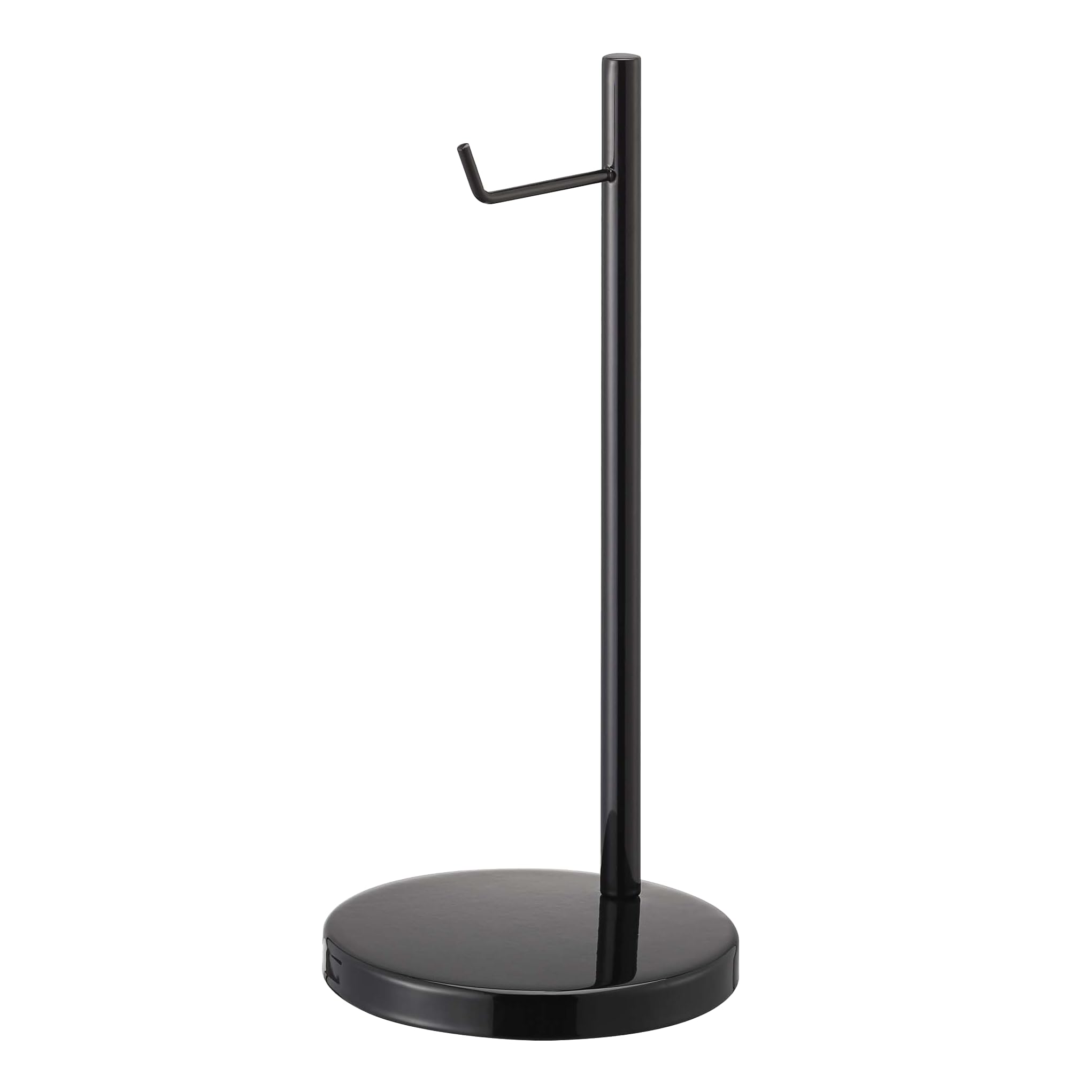 Yamazaki 2292 BAUTES Headphone Stand Round, black, Steel, Minimalist, 13 x 13 x 28 cm