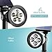 Solar Spotlights, Litom Upgraded 6 LED 2-in-1 Waterproof Outdoor Solar Light, Auto On/Off & 180°Adjustable, Solar Wall/Landscape Lights for Garden Patio Backyard Driveway Tree Bush, 4 Pack