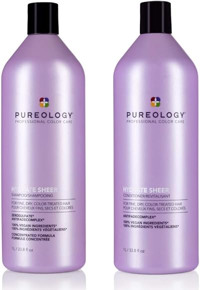 Pureology Hydrate Sheer Shampoo 1000ml & Conditioner Duo 2020