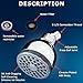 POYINRO 1 High Pressure Shower Head 1, Chrome