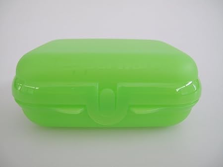 TUPPERWARE To Go Twin hellgrün Brotdose Behälter DoseTwin klein Größe 2