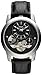 Fossil Grant Black Dial Black Stainless Steel Black Leather Mens ME1113