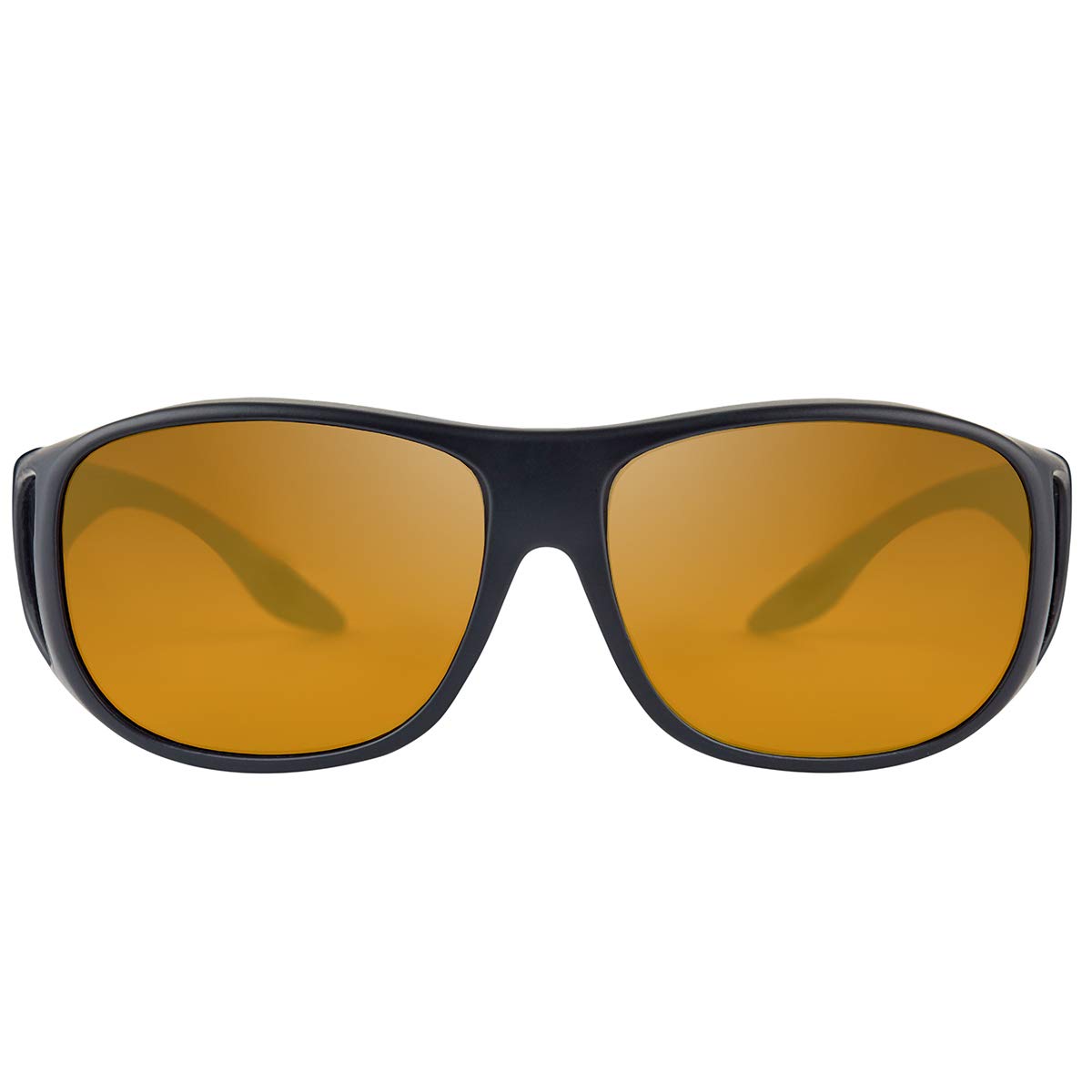 Fortis OverWraps Polarised Fishing Sunglasses - With UV400 Protection - Amber AMPM Lenses (OW002)