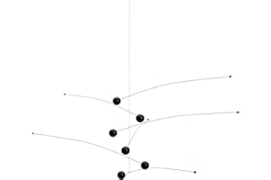 FLENSTED MOBILES Futura Hanging Mobile - 30 Inches - High Quality Beech Wood - Handmade in Denmark by Flensted