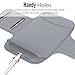 MoKo Armband for iPhone 8 / iPhone 7 / 6s / 6, Sweatproof Sports Armband Running Arm Band for iPhone 8, 7, 6S, 6, 5S, 5, Galaxy S9, S8, S7 Edge, BLU 5.0, Moto G, Silver (Fits Arm Girth 10.8