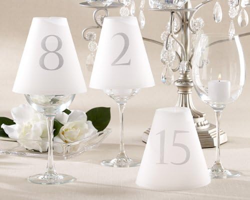 Shop Simply Perfect Wedding Table Numbers Luminaries