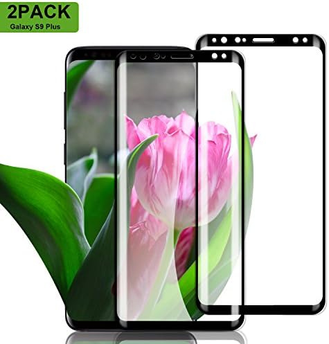 Nutmix Galaxy S9 Plus Screen Protector, [2 Pack] Tempered Glass Full Coverage Screen Protector