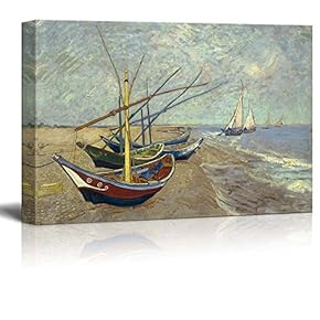 Fishing Boats on The Beach at Saintes Maries...