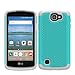 OEAGO LG Optimus Zone 3 Case, LG K4 LTE Case, LG Spree Case, LG Rebel Case - Shock-Absorption Dual Layer Defender Protective Cover for LG Optimus Zone 3 / LG K4 LTE/LG Spree/LG Rebel LTE - Teal